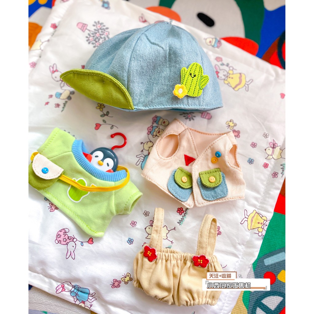 Set 4 món bộ quái vật xanh cho búp bế 10cm 15cm 20cm