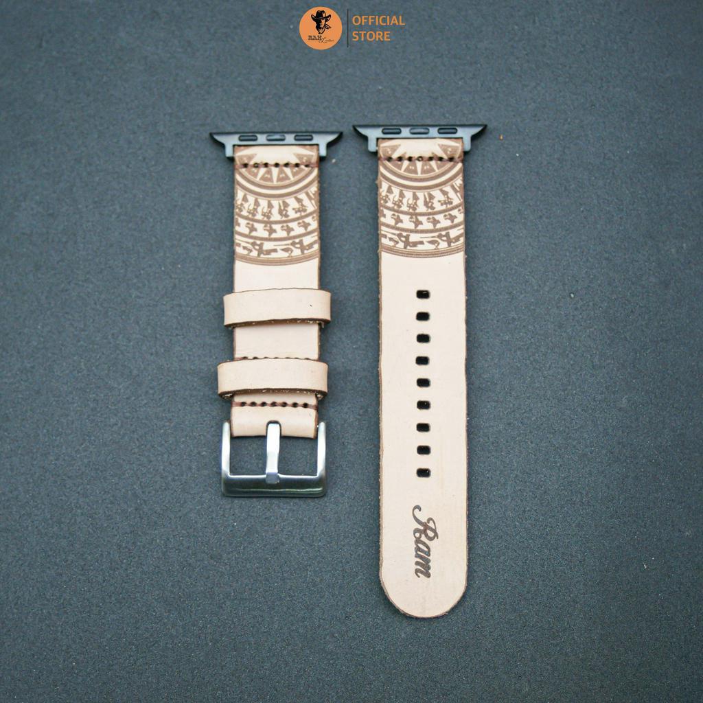 Dây Đồng Hồ AW 2,3,4,5,6,7,8, AW Ultra Da Bò Thanh Lịch - RAM Leather Simple trống đồng vegtan