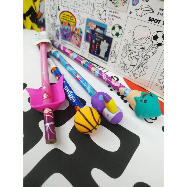 Bút chì kèm gôm-Eraser Pencil Smiggle