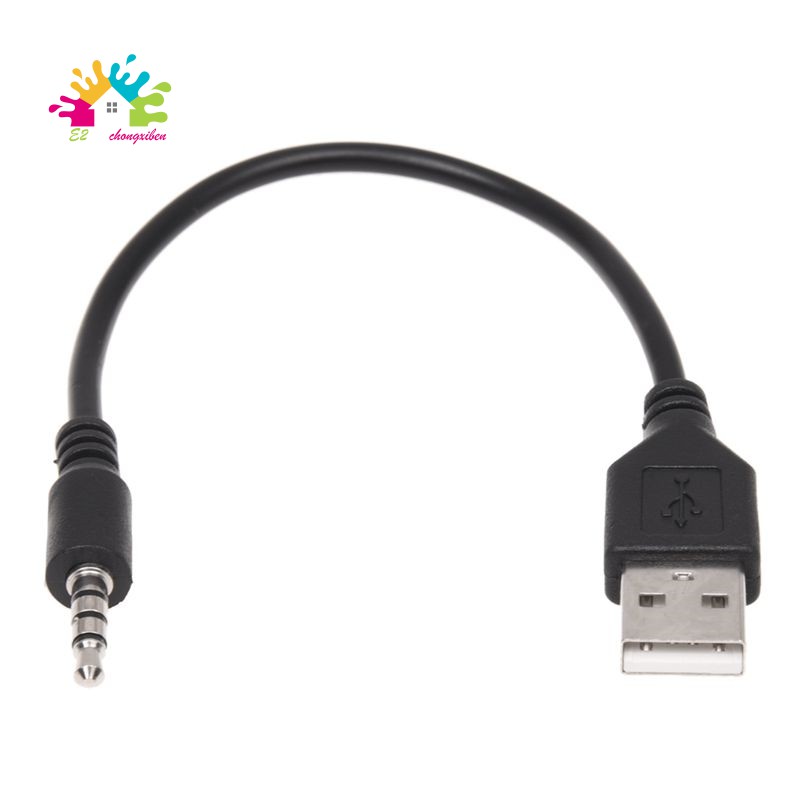 Cáp Chuyển Đổi Cổng 3.5mm Sang Cổng Usb 2.0 Cho Mp3 Trên Xe Hơi