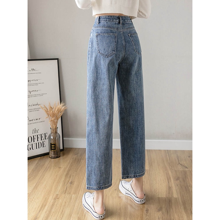 Quần jeans ống rộng nữ size nhỏ cho nàng từ 145cm