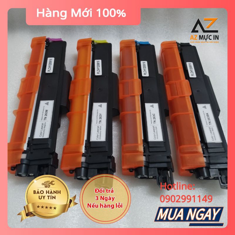 Hộp mực máy in Brother HL 3230CDN, 3270CDW, DCP 3551CDW, MFC-3770CDW, 3750CDW | Mực TN263 BK/C/Y/M hàng nhập khẩu giá rẻ