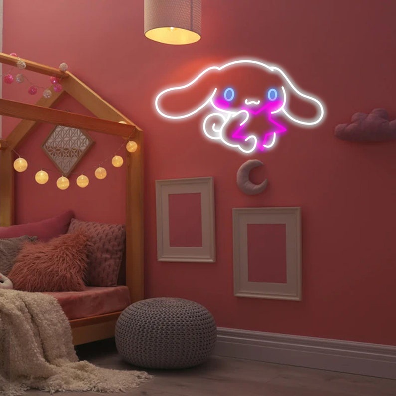 Đèn LED Neon anime trang trí 12v flex thiết kế theo yêu cầu mẫu Cinnamoroll