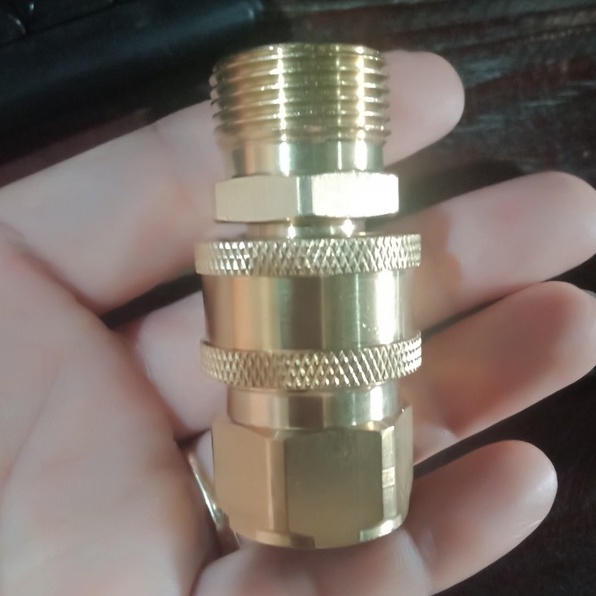 Khớp nối nhanh máy rửa xe, Nối đầu ra cho máy rửa xe áp lực chống xoắn dây 22mm