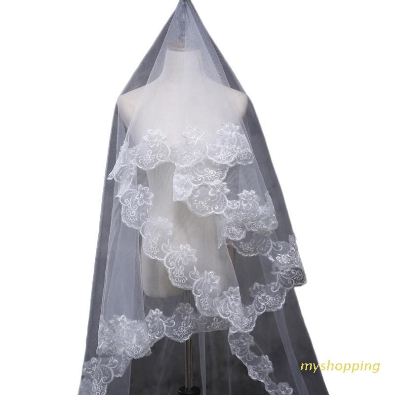 Khăn voan trùm đầu cô dâu dài 150cm