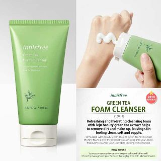 [Chính Hãng] Sữa Rửa Mặt Innisfree Green Tea Foam Cleanser 150ml