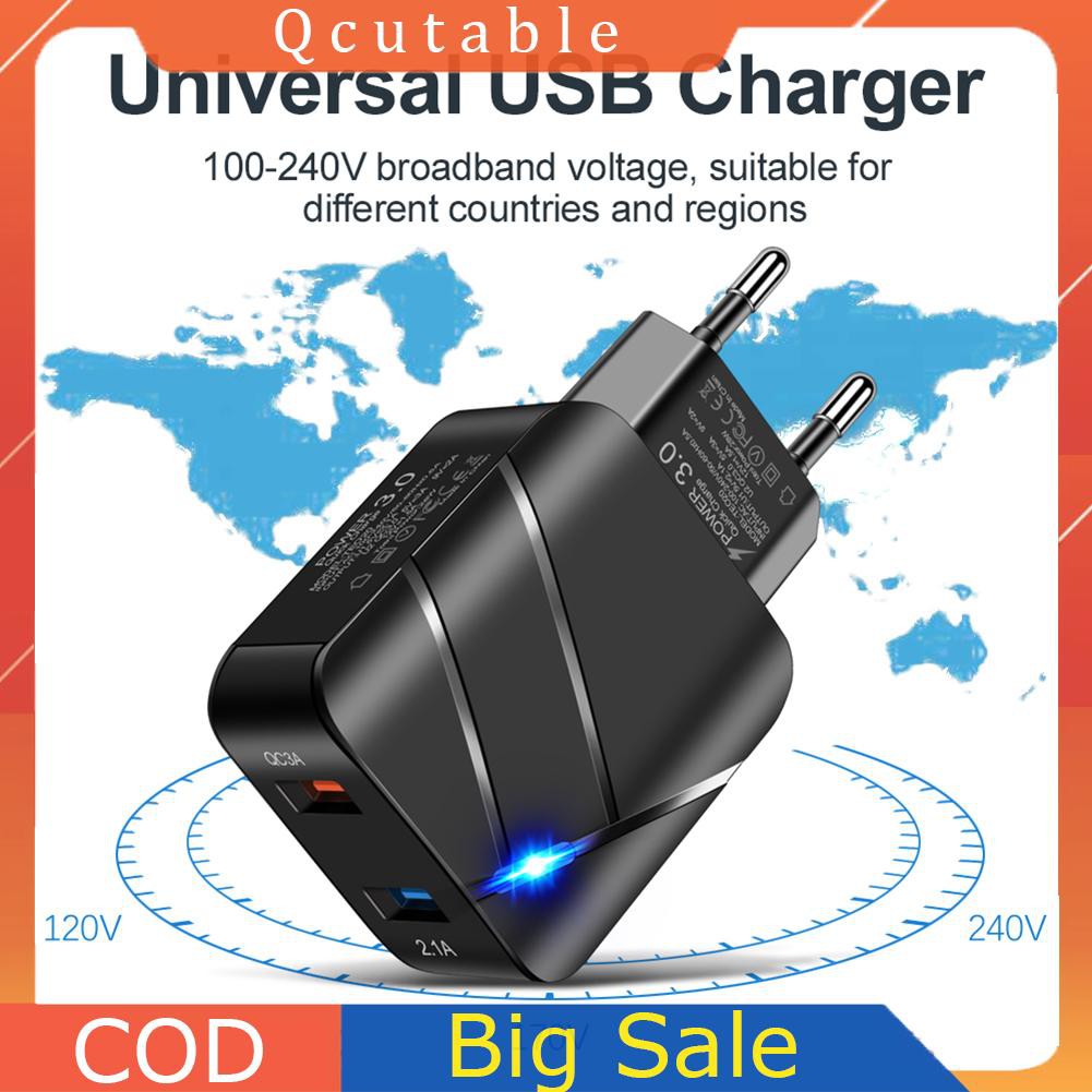 Củ Sạc Nhanh 28w Usb 3.0 Cho Điện Thoại / Máy Tính Bảng