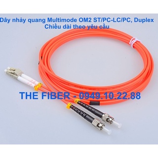 Dây nhảy quang Multimode ST/PC-LC/PC dài 1M/3M/5M/7M/10M, Duplex