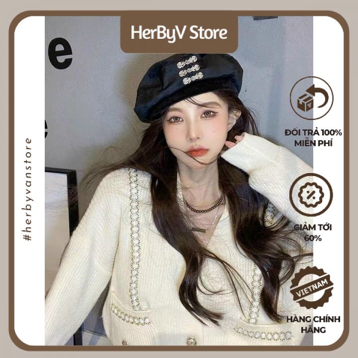 Áo Khoác💖 Cardigan Len khuy cúc Phong Cách Hàn Quốc Tiểu Thư , Quyến rũ #332