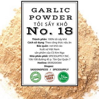 25kg Bột Tỏi Nguyên Chất Garlic powder ướp thịt thơm ngon siêu sạch ăn kiêng healthy