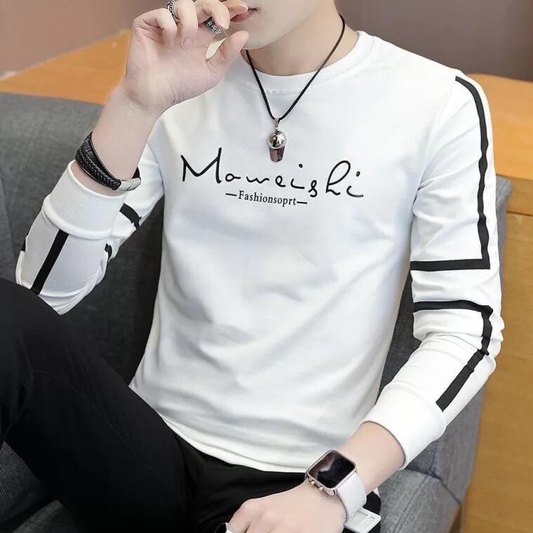 May Áo Thun Trắng Tay Dài SIZE S-M-L-XL-XXL-XXXL DANILO Cho Nam