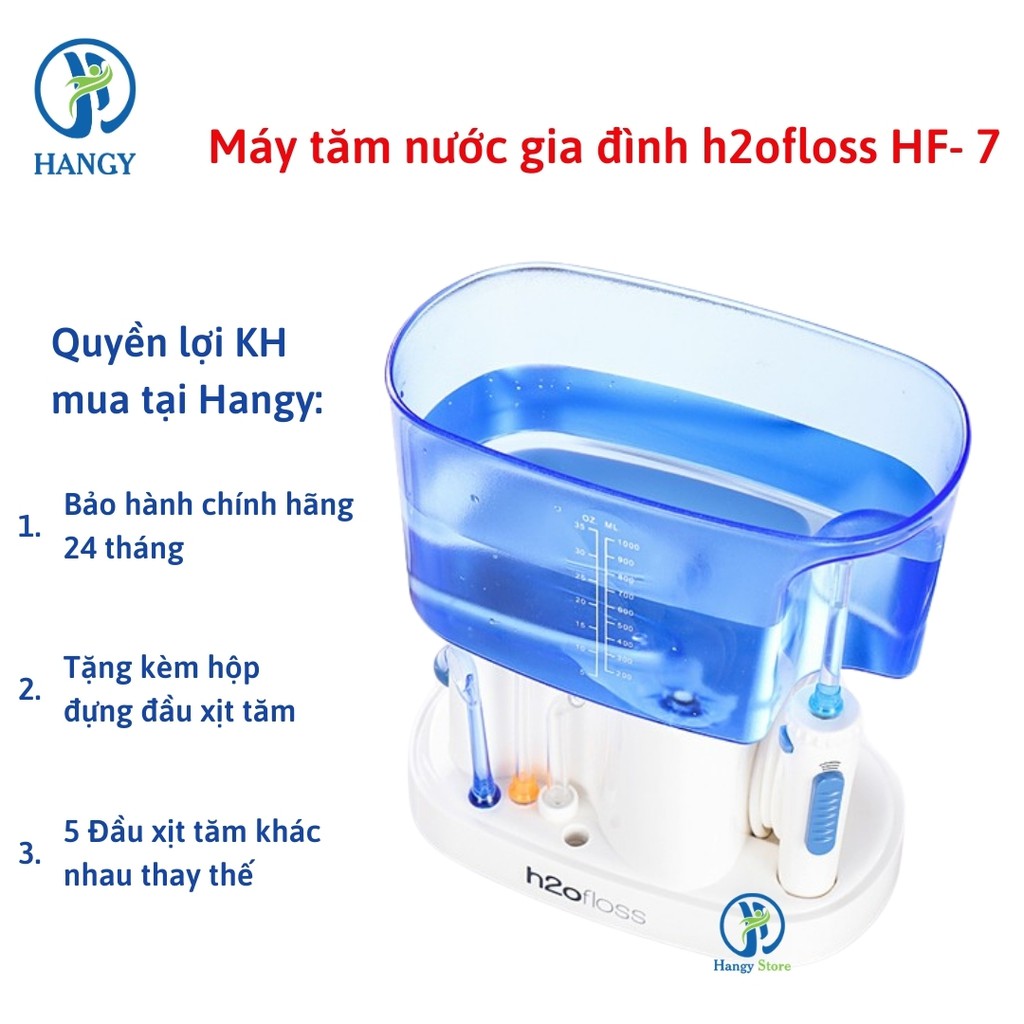 Máy tăm nước gia đình h2ofloss HF- 7 dung tích 1000ml nhập khẩu HANGY