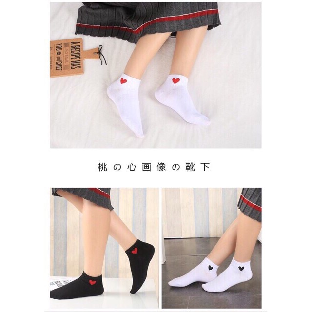 Set 10 đôi tất Nữ Cổ Ngắn Hàn Quốc Cotton Thoáng Mát