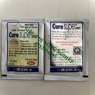 Hộp 10 gói - Cure supe 300EC  Đặc trị bệnh rỉ sắt hoa hồng