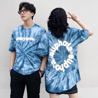 TEE TIE DYE XANH - PHẢN QUANG