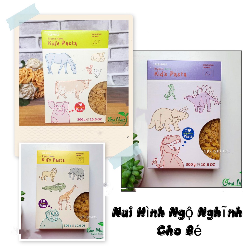 [Mã GROSALE2703 giảm 8% đơn 250K] Alb Gold - Nui hình con vật hữu cơ 300g