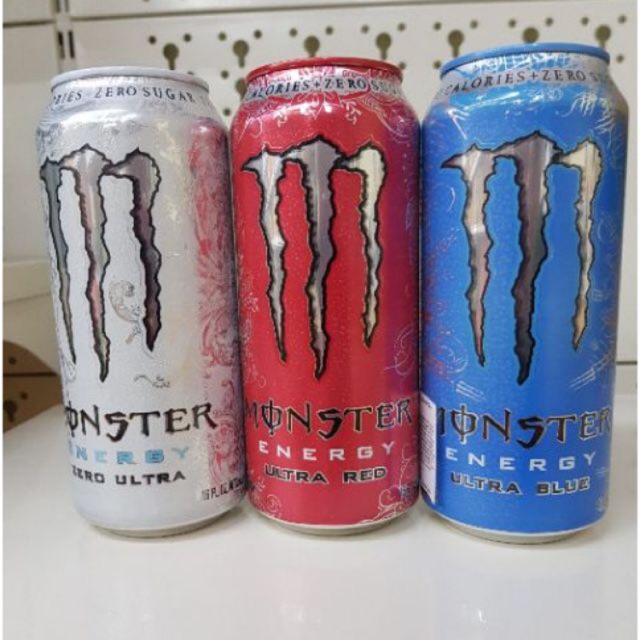 Nước Tăng Lực Monster Zero/Red/Blue/Sunrise/Violet/Black Ultra - Không Đường