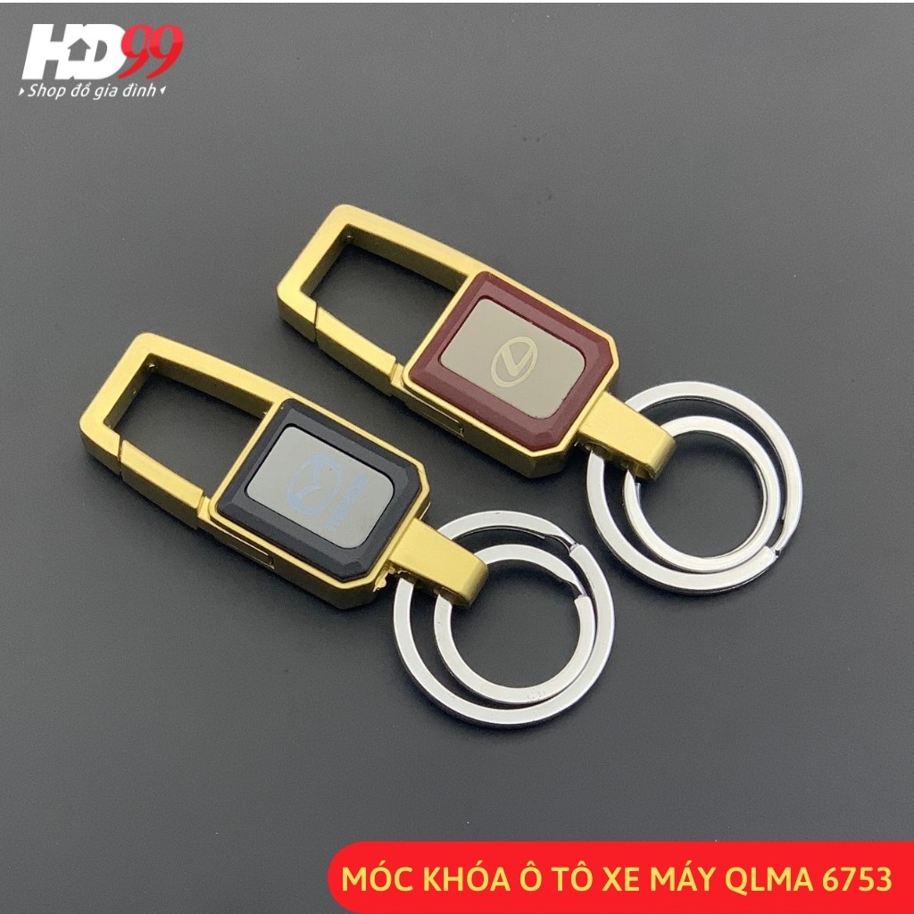 Móc Khóa Xe Máy Ô tô ️Cao Cấp QLMA 6753 In Logo Các hãng xe