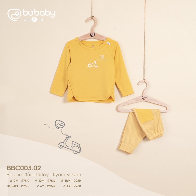 Bu baby - Bộ chui đầu dài tay KyomiVespa BBC003.02