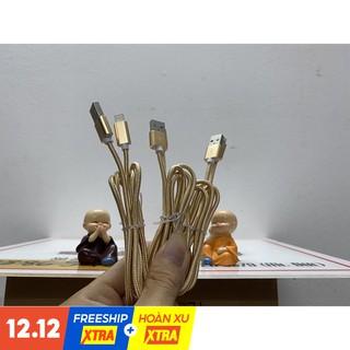 Dây sạc iphone bọc dù cao cấp - bảo hành 1 tháng