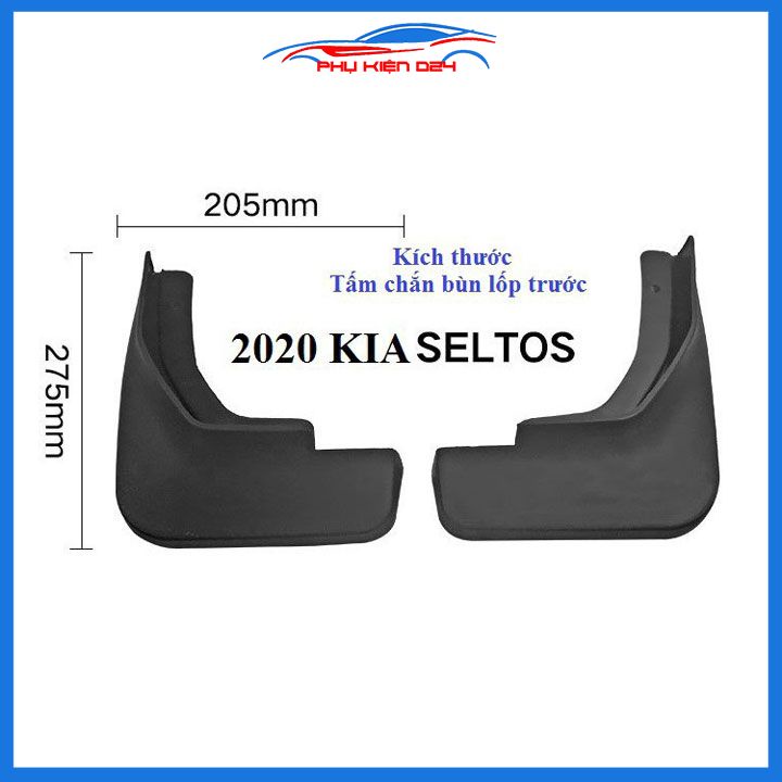 Bộ 4 chắn bùn chuẩn cho xe Seltos 2020-2021-2022-2023