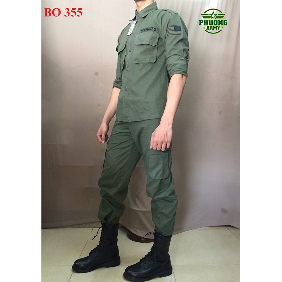 QUẦN ÁO LÍNH MÀU XANH MÃ 355 | BigBuy360 - bigbuy360.vn