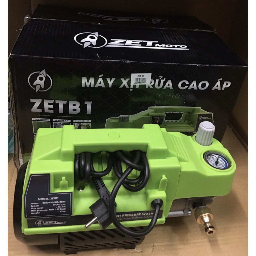 Máy Rửa Xe Hồng Ký ZETB1  Có chỉnh áp, bh 12 tháng