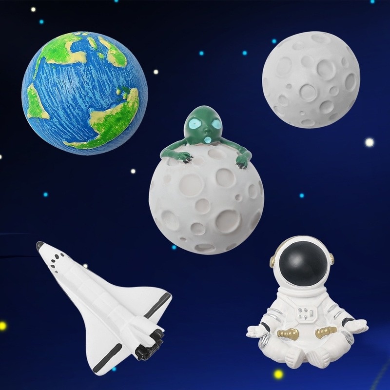 Phi hành gia 3D bằng nhựa resin có nam châm dùng để dán trang trí tủ lạnh