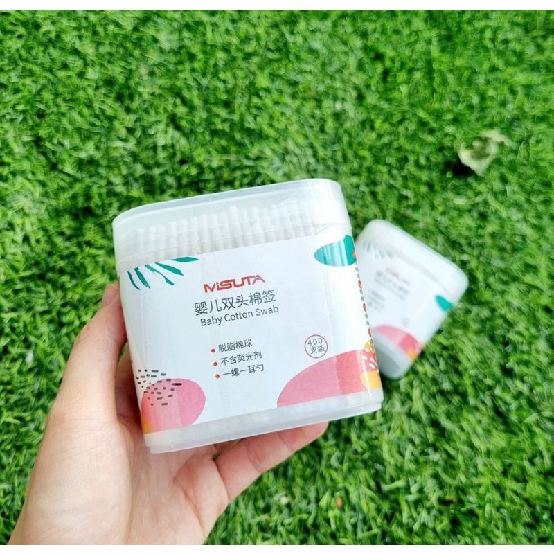 Hộp 400 que tăm bông Misuta cho trẻ em