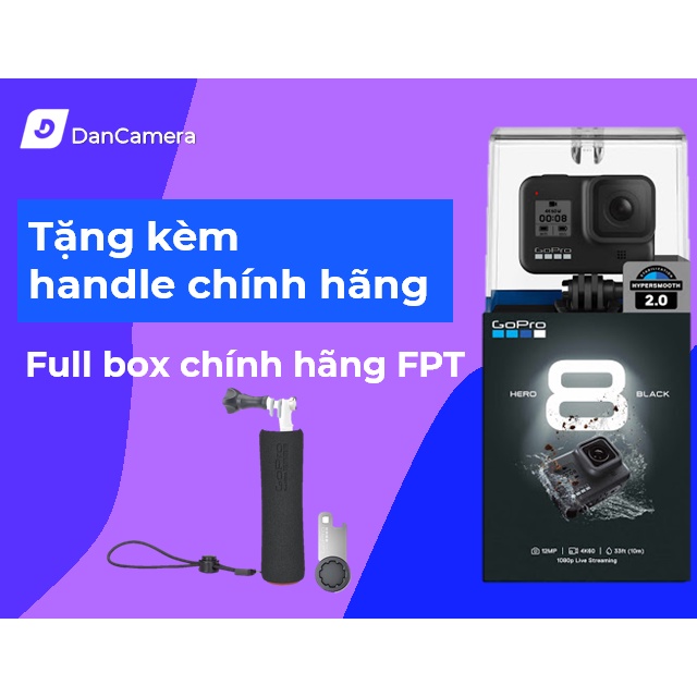 [Mã 55ELHA80K giảm 6% đơn 400K] Máy quay Gopro hero 8 black bảo hành 1 đổi 1 12 tháng