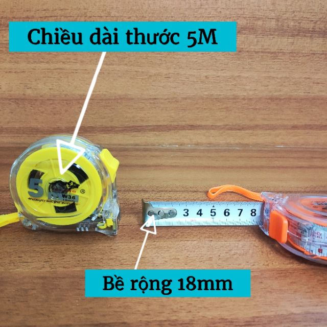 THƯỚC KÉO LỖ BAN 2 MẶT CAO CẤP YELANG / Chất liệu thép không gỉ - Vỏ nhựa cứng trong suốt thẩm mỹ