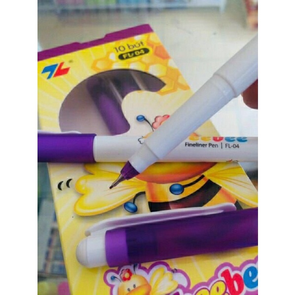 Hộp 10 cây Bút lông kim Beebee Thiên Long  FL-04, Bút dạ kim BeBe - Soleil Home