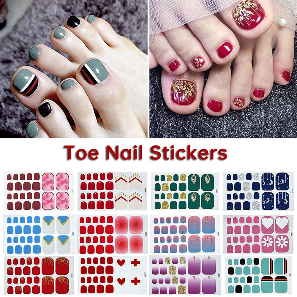 Set 22 Miếng Dán Móng Chân Tự Dính Chống Nước Tốt Cho Sức Khỏe