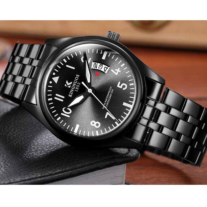 Đồng hồ thời trang nam rẻ đẹp KINGNUOS 1853 chính hãng, mặt lồi chống trày xước cực tốt ( Mã: AK01 ) | BigBuy360 - bigbuy360.vn