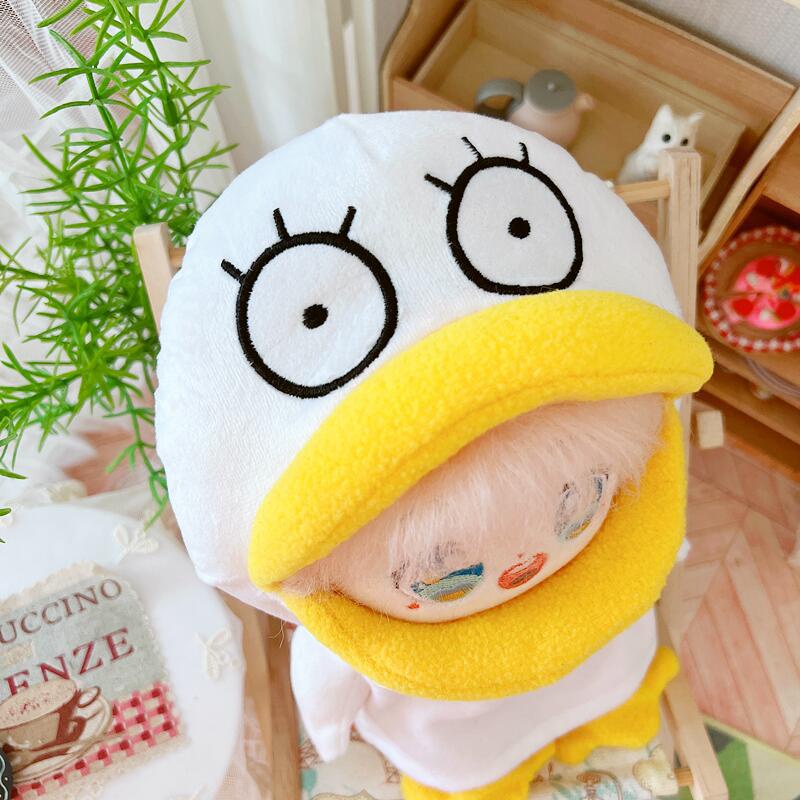 Bộ Quần Áo Hoodie Hình Búp Bê Vịt Vàng Hoạt Hình Đáng Yêu 20cm Làm Quà Tặng Mùa Đông Cho Búp Bê Xiao Zhan TWICE