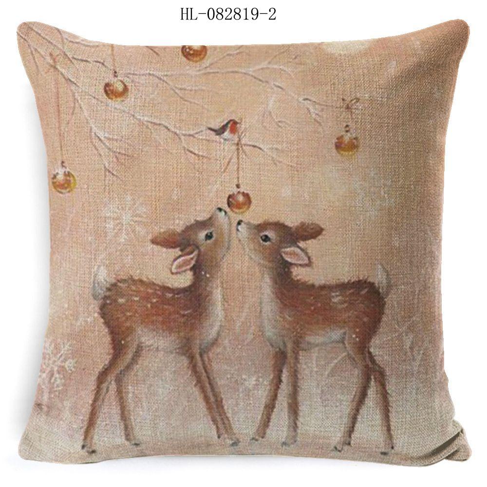 CONOPERY Vỏ Gối Vải Cotton Trang Trí Giáng Sinh Năm 2021