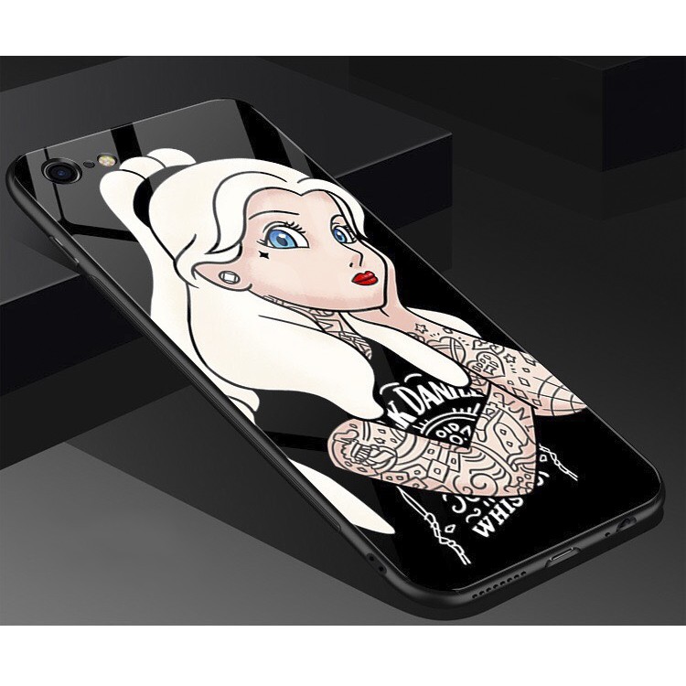 Ốp lưng iphone kính bad girl cho iphone 7 8 plus 6 s plus 7 8 X Xs Xr Xsmax 11 11pro 11promax Se2 12 mini 12 pro max