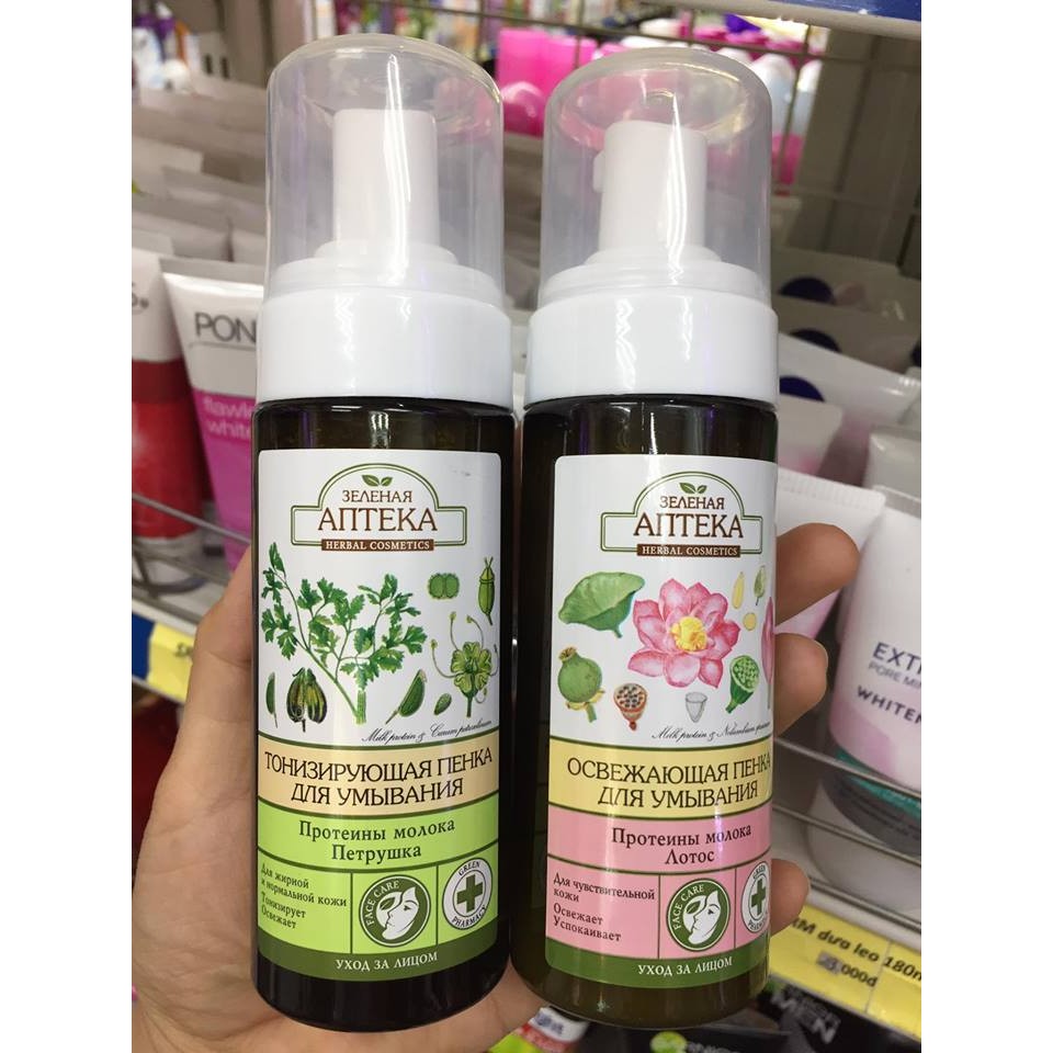 Sữa rửa mặt dạng bọt Anteka - Herbal Cosmetics Nga
