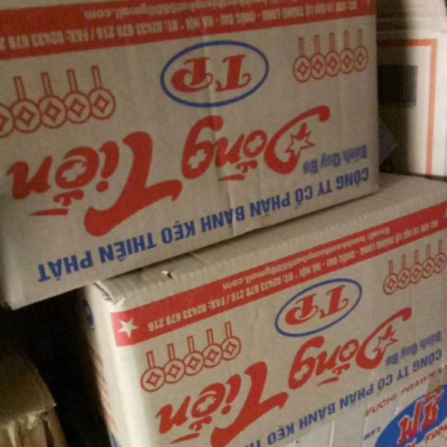 1 thùng bánh Đồng tiền 12 bịch