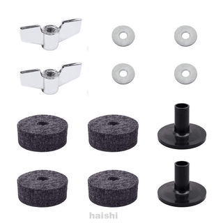 12 PCs Cymbal Felts Set Sleeves Wing Nut Washer Accessories Drum Instruments Musical Pads Parts Professional Replacement