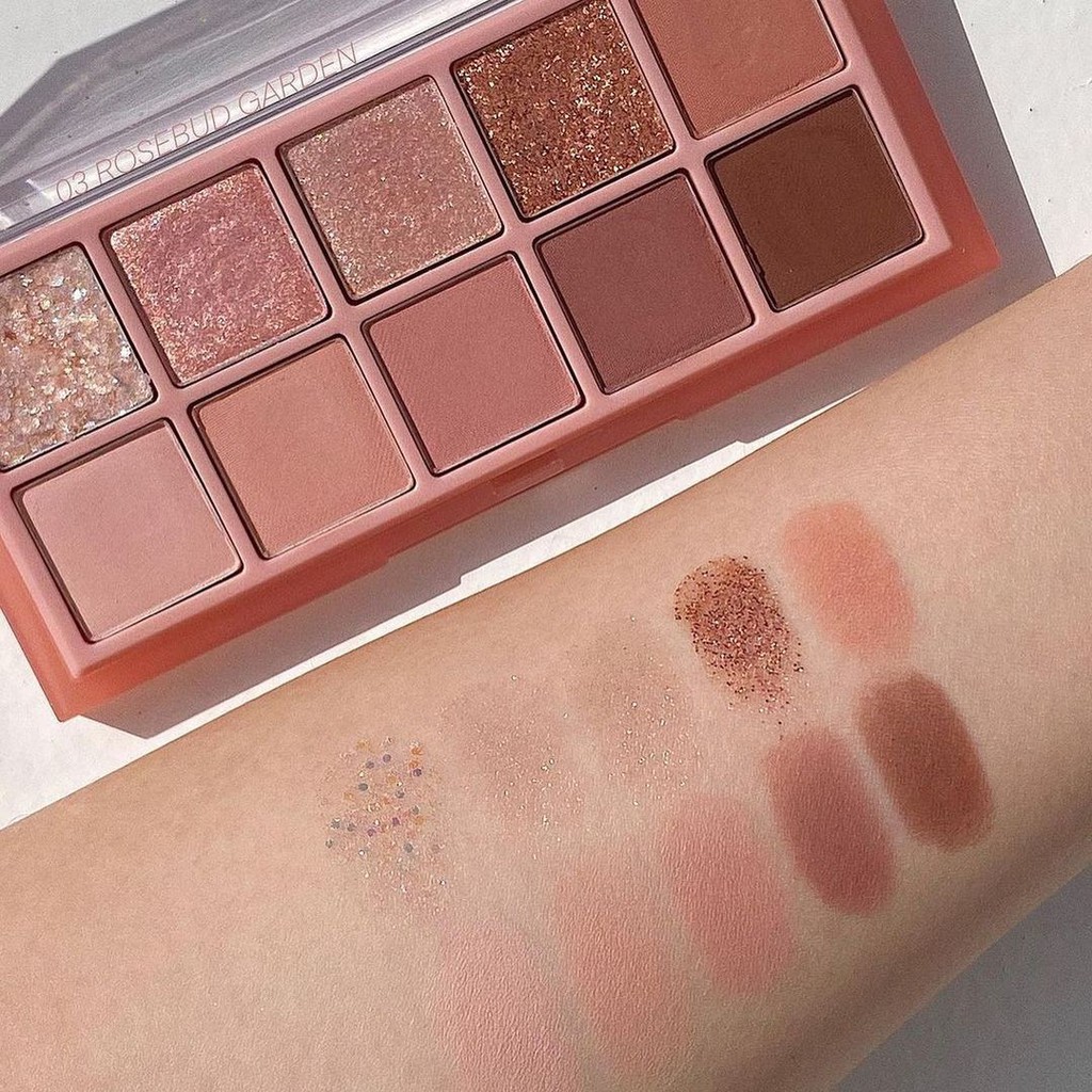 Bảng phấn mắt 10 màu siêu lấp lánh Romand Better Than Eye Palette The Secret Garden - NiNiShop | BigBuy360 - bigbuy360.vn