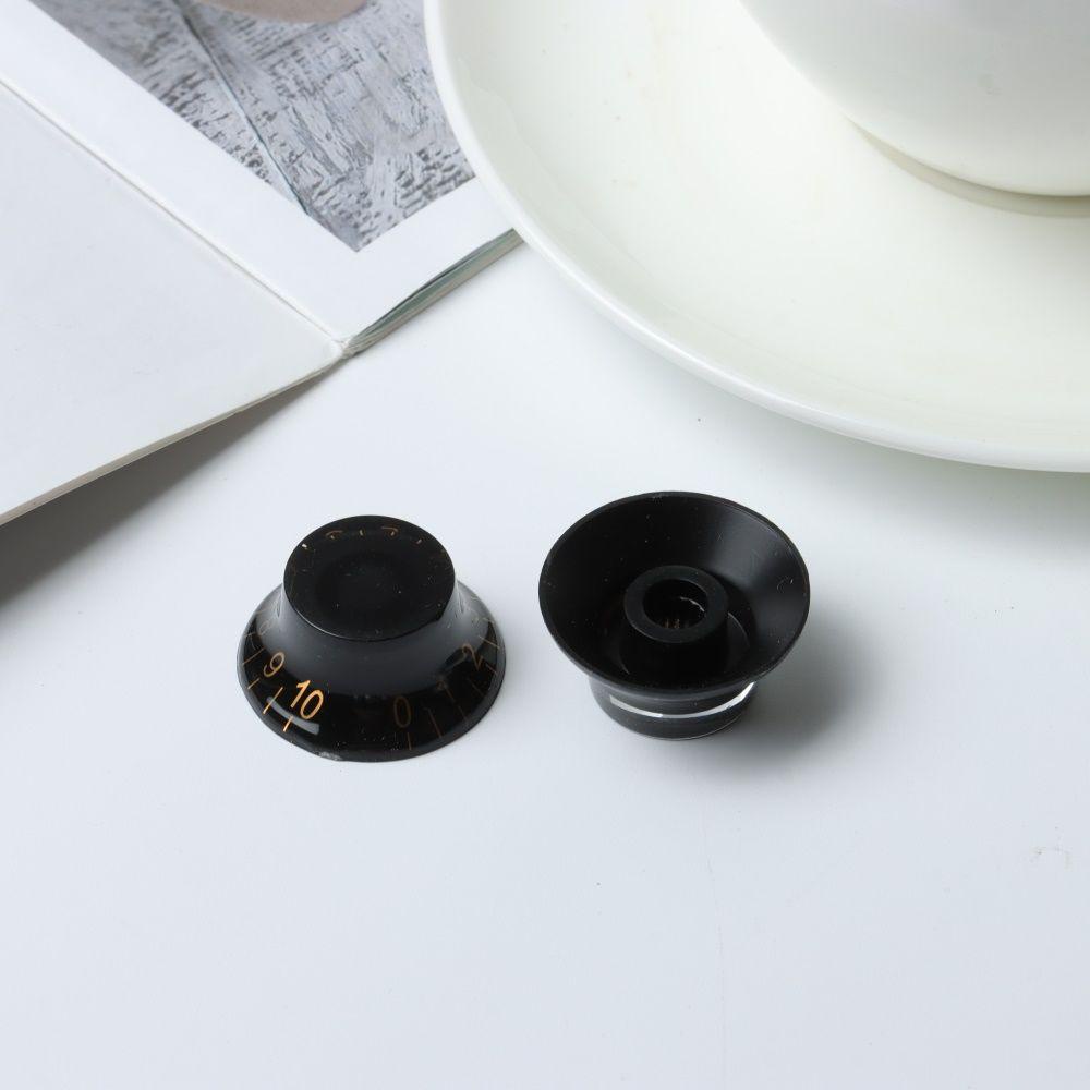 SUSANS Nút Điều Chỉnh Âm Lượng Bass Màu Đen Với Số Màu Vàng Thay Thế Chuyên Dụng Cho Les Paul LP