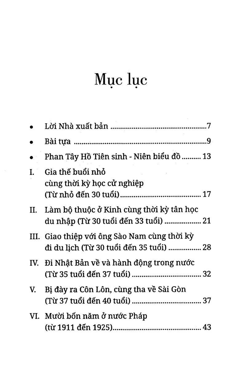 Sách Phan Tây Hồ Tiên Sinh Lịch Sử