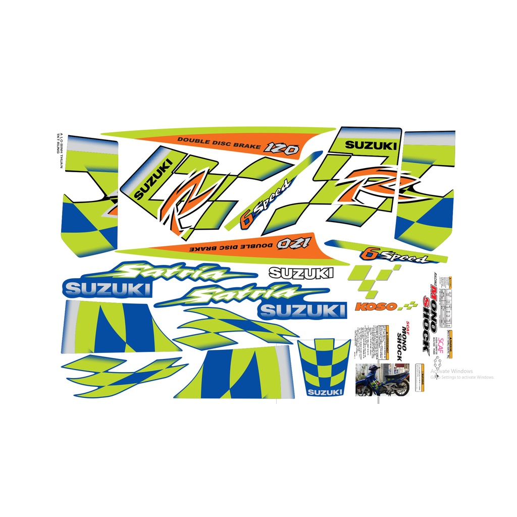 Tem xe satria 2000 lá cờ