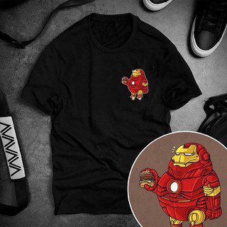 Áo thun ngắn tay MARVEL Người Sắt Béo Chibi - Áo thun unisex tay ngắn form rộng vải cotton thoáng mát