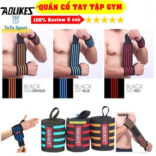 🎁 Dây quấn cổ tay gym giá rẻ ⚡FREE SHIP⚡ Bảo vệ cổ tay chất lượng [ HOT ] Aolikes A1539