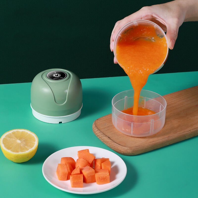 Máy xay mini, máy xay gia vị tỏi ớt nhà bếp, máy xay đồ ăn dặm dung tích 250ml sạc pin tiện dụng, bảo hành 12 tháng