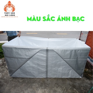 BỂ Bạt NUÔI CÁ, ỐC, LƯƠN , hồ bơi trẻ em loại cao cấp ánh bạc - đã gia công