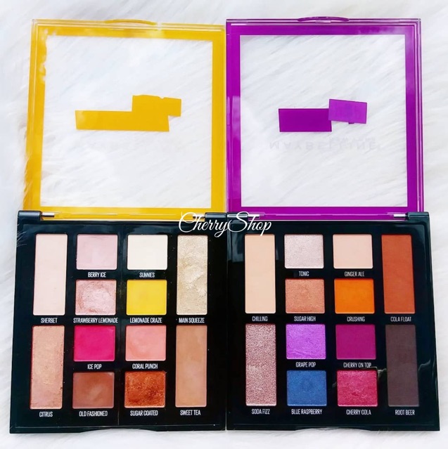 Bảng phấn mắt Maybelline Soda Pop / Lemonade Craze Eyeshadow Palette Makeup (7.4g) - mỹ phẩm ola