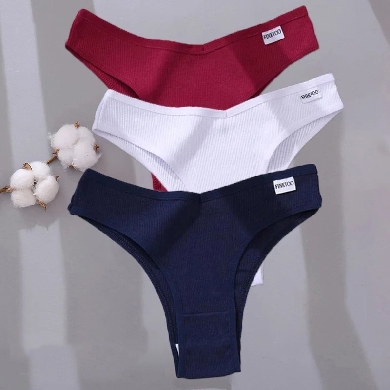 Bộ 2 quần lót cotton CUTEBYTE lưng thấp thoải mái dễ thương cho nữ